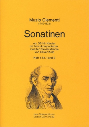 6 Sonatinen op.36 Band 1 fr Klavier fr 2 Klaviere 2 Spielpartituren