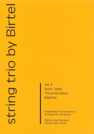 The Entertainer fr Violine, Viola und Violoncello Partitur und Stimmen