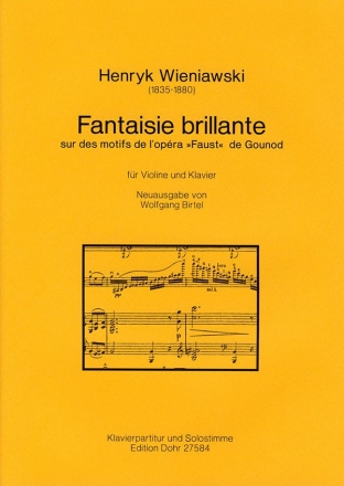 Fantaisie brillante op.20  fr Violine und Streichorchester  fr Violine und Klavier