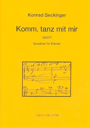 Komm tanz mit mir fr Klavier