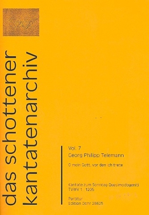 O mein Gott vor den ich trete TWV1:1205 fr Soli, gem Chor, 2 Violinen, Viola und Bc Partitur