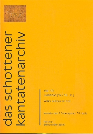 Woher nehmen wir Brot fr Soli, gem Chor, 2 Violinen, Viola und Bc Partitur