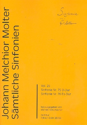 Smtliche Sinfonien Band 25 - Sinfonien Nr.75 und 76 fr Orchester Partitur