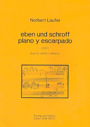 Eben und schroff fr Violine und Klavier