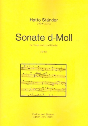 Sonate d-moll fr Violoncello und Klavier