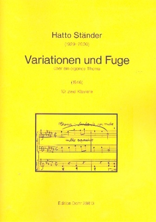 Variationen und Fuge fr 2 Klaviere Partitur