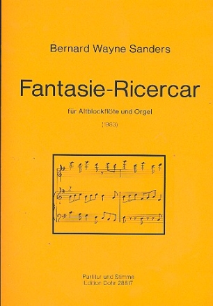 Fantasie-Ricercar fr Altblockflte und Orgel