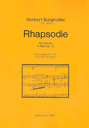 Rhapsodie h-Moll op.13 fr Klavier