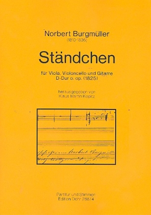 Stndchen D-Dur o.op. fr Viola, Violoncello und Gitarre Partitur und Stimmen