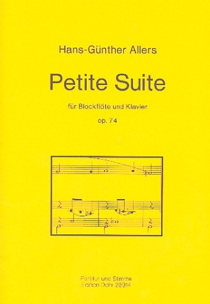 Petite Suite op.74 fr Blockflte und Klavier