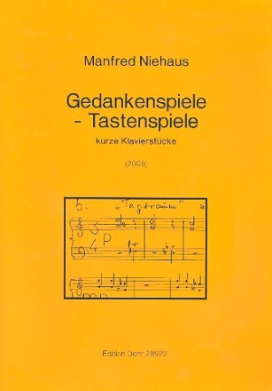 Gedankenspiele - Tastenspiele fr Klavier