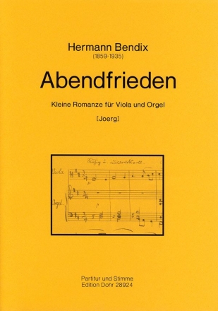 Abendfrieden fr Viola und Orgel