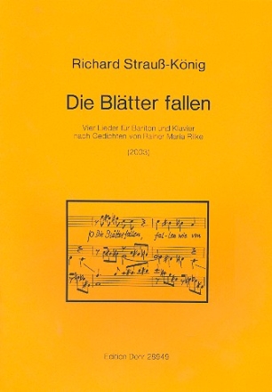 Die Bltter fallen fr Bariton und Klavier