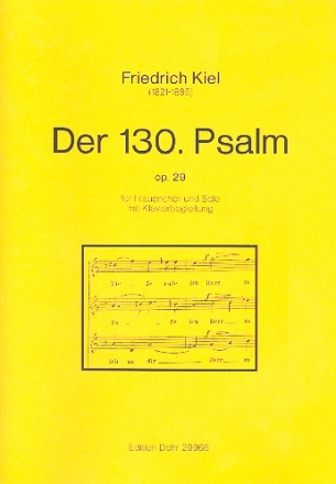 Psalm 130 op.29 fr Frauenchor (und Solo) und Klavier Partitur