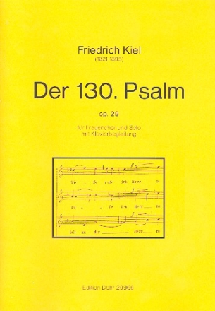Psalm 130 op.29 fr Frauenchor (und Solo) und Klavier Partitur