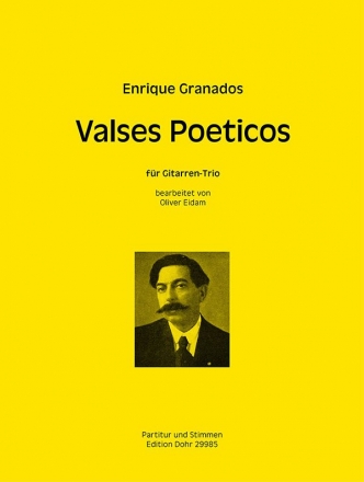 Valses poeticos fr 3 Gitarren Partitur und Stimmen