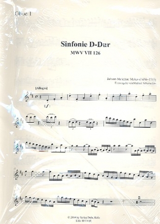 Smtliche Sinfonien Band 50 Sinfonie D-Dur Nr.126 Stimmensatz (Streicher 4-4-3-3-2)