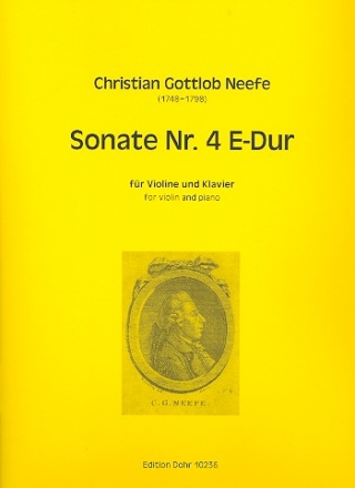 Sonate E-Dur Nr.4 fr Violine und Klavier