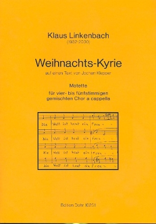 Weihnachts-Kyrie fr gemischten Chor a cappella Partitur