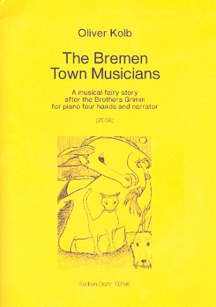 The Bremen Town Musicians for narrator and piano 4 hands score (en)