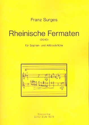 Rheinische Fermaten fr 2 Blockflten Spielpartitur