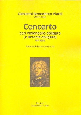 Konzert WD666a fr Violoncello und Streicher Partitur