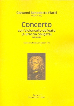 Konzert WD666a fr Violoncello und Streicher Partitur