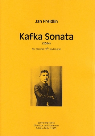 Kafka Sonata fr Klarinette und Gitarre Partitur und Stimmen