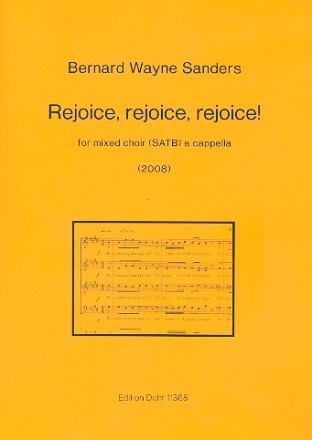 Rejoice rejoice rejoice fr gem Chor a cappella Partitur