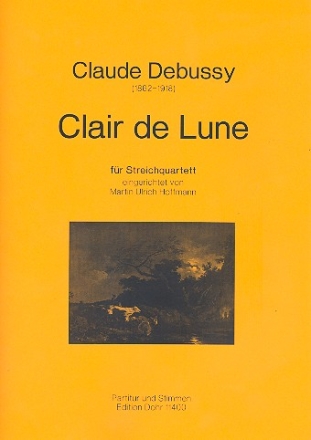 Clair de lune  fr Streichquartett Partitur und Stimmen