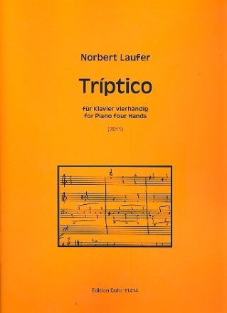 Trptico fr Klavier zu 4 Hnden Partitur