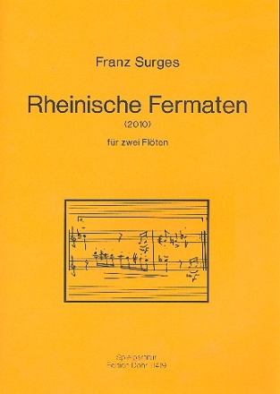 Rheinische Fermaten fr 2 Flten Spielpartitur