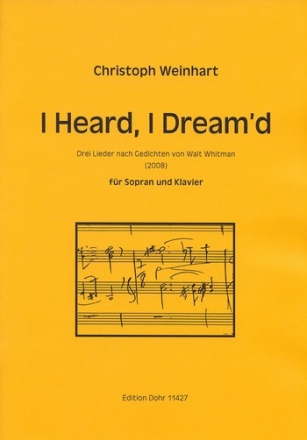 I heard I dream'd fr Sopran und Klavier