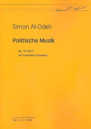 Politische Musik op.19 fr Ensemble (9 Spieler) Partitur und Stimmen