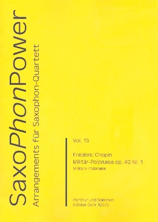 Militr-Polonaise op.40,1 fr 4 Saxophone (SATBar) Partitur und Stimmen