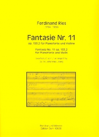 Fantasie Nr.11 op.133,2 fr Violine und Klavier