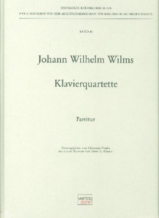 Klavierquartette fr Violine, Viola, Violoncello und Klavier Partitur