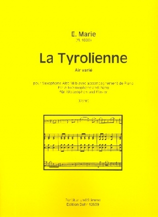 Tyrolienne varie fr Altsaxophon und Klavier
