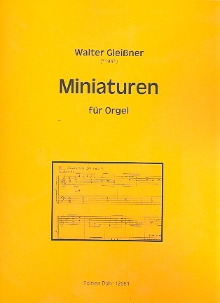 Miniaturen fr Orgel