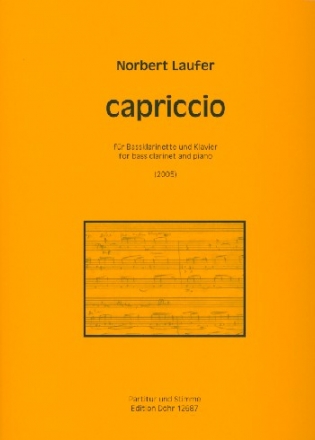 Capriccio fr Bassklarinette und Klavier