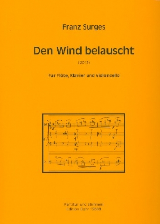 Den Wind belauscht fr Flte, Violoncello und Klavier Stimmen