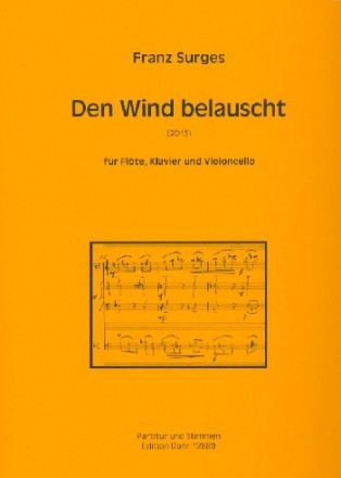 Den Wind belauscht fr Flte, Violoncello und Klavier Stimmen