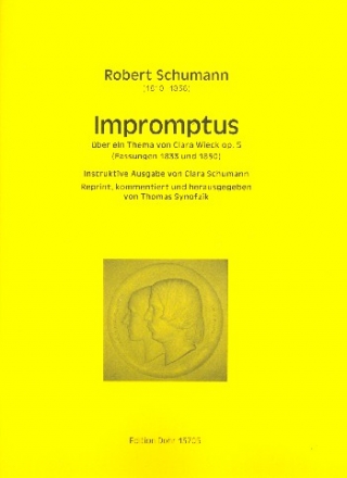 Impromptus ber ein Thema von Clara Wieck op.5 fr Klavier (Fassungen 1833 und 1850)