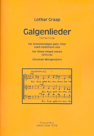 Galgenlieder fr gem Chor (SAM) a cappella Partitur