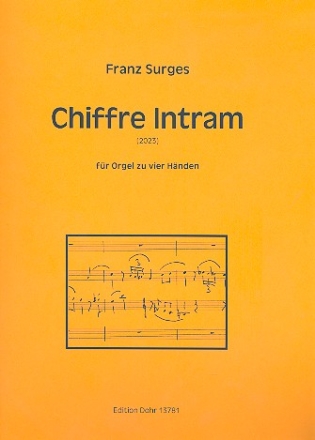 Chiffre Intram fr Orgel zu 4 Hnden Spielpartitur