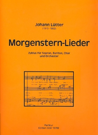 Morgenstern-Lieder fr Soli, gem Chor und Orchester Partitur