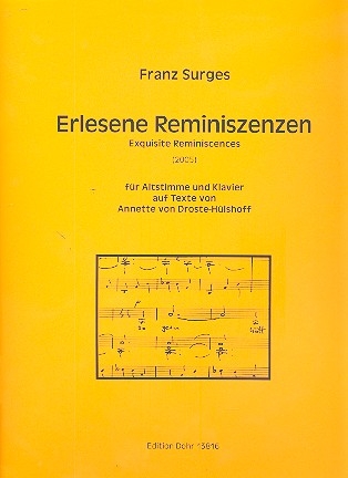 Erlesene Reminiszenzen fr Alt und Klavier