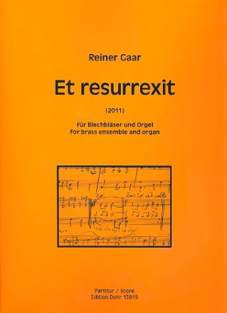 Et resurrexit fr 9 Blechblser und Orgel Partitur (=Orgel)