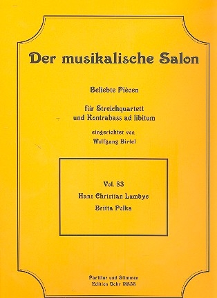 Britta-Polka fr Streichquartett (Kontrabass ad lib) Partitur und Stimmen