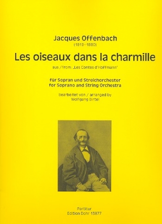 Les oiseaux dans la charmille fr Sopran und Streichorchester Partitur (frz)